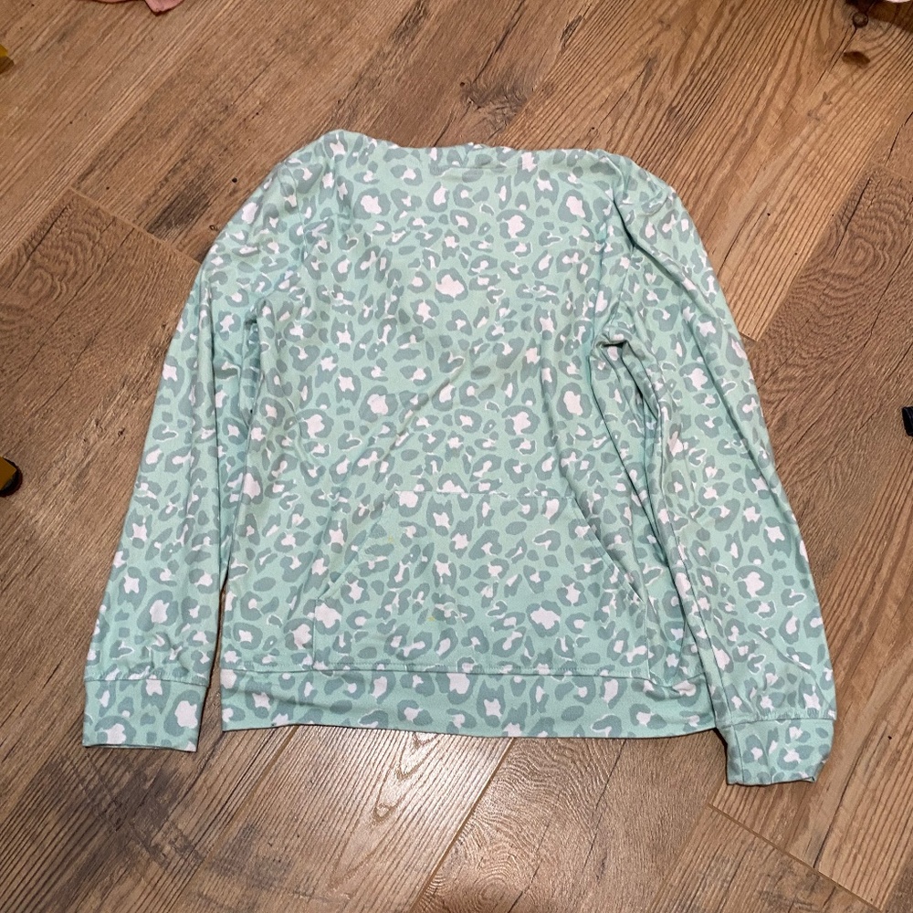 Girls Long Sleeve Animal Print Top